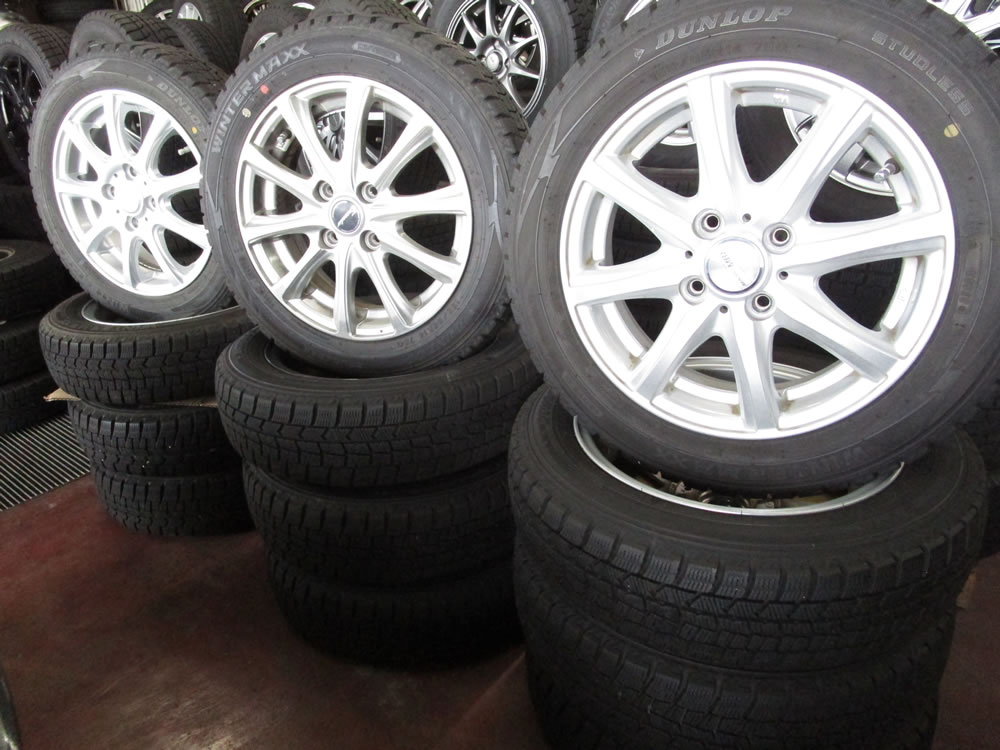 軽用スタッドレス＆アルミセット4本24800円～